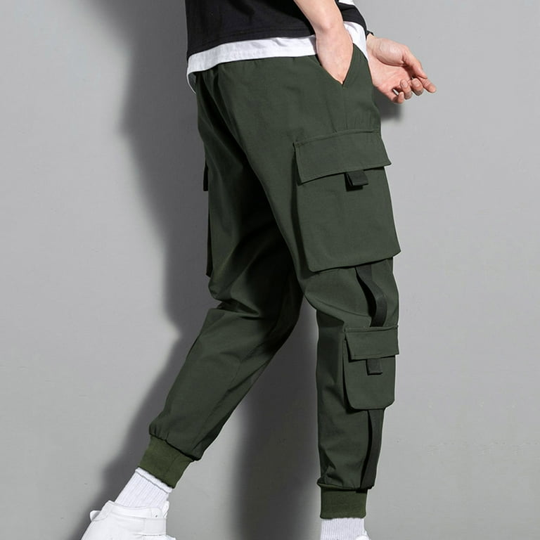 Cargo Pants For Men Men'S Loose Add Wool Plus Size Sports