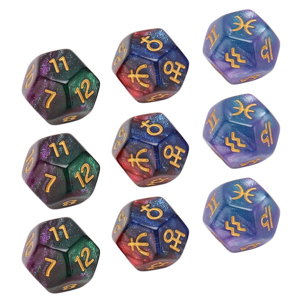 Juego De Dados Poliédricos, Dados De Plástico Ligeros Para Juegos De Mesa Delicados Para Juegos De Mesa
