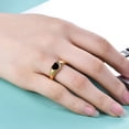 thumbnail image 4 of Finger Ring Electroplating Geometric Charming Bright Luster Wear-Resistant Decoration Colorfast Women Personalized Heart Ring Valentines Gift-D,US 6, 4 of 6
