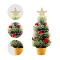 thumbnail image 4 of Vikakiooze Mini Christmas Tree Artificial Mini Christmas Tree, Tabletop Small Christmas Tree With Ornaments, Artificial Tabletop Christmas Tree With Star Treetop Christmas Decorations Indoor, 4 of 7