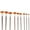 Gold, variant on Artist Fan Paint Brushes Set 9pcs - Soft Anti-Shedding Nylon Hair Wood Long Handle Paint Brush Set for Acrylic Watercolor Oil Gouche Painting, Multisize