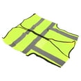 thumbnail image 4 of Vest, Zipper Front High Visibility Reflective Strip Vest Durable Waterproof Easy To Wear  For Night Running Green,Orange,Yellow, 4 of 8