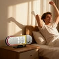 thumbnail image 4 of Digital Clock Colorful Soft Lighting Warning Approaches Clear Time Projection ABS Substance Easy Arrange, 4 of 9