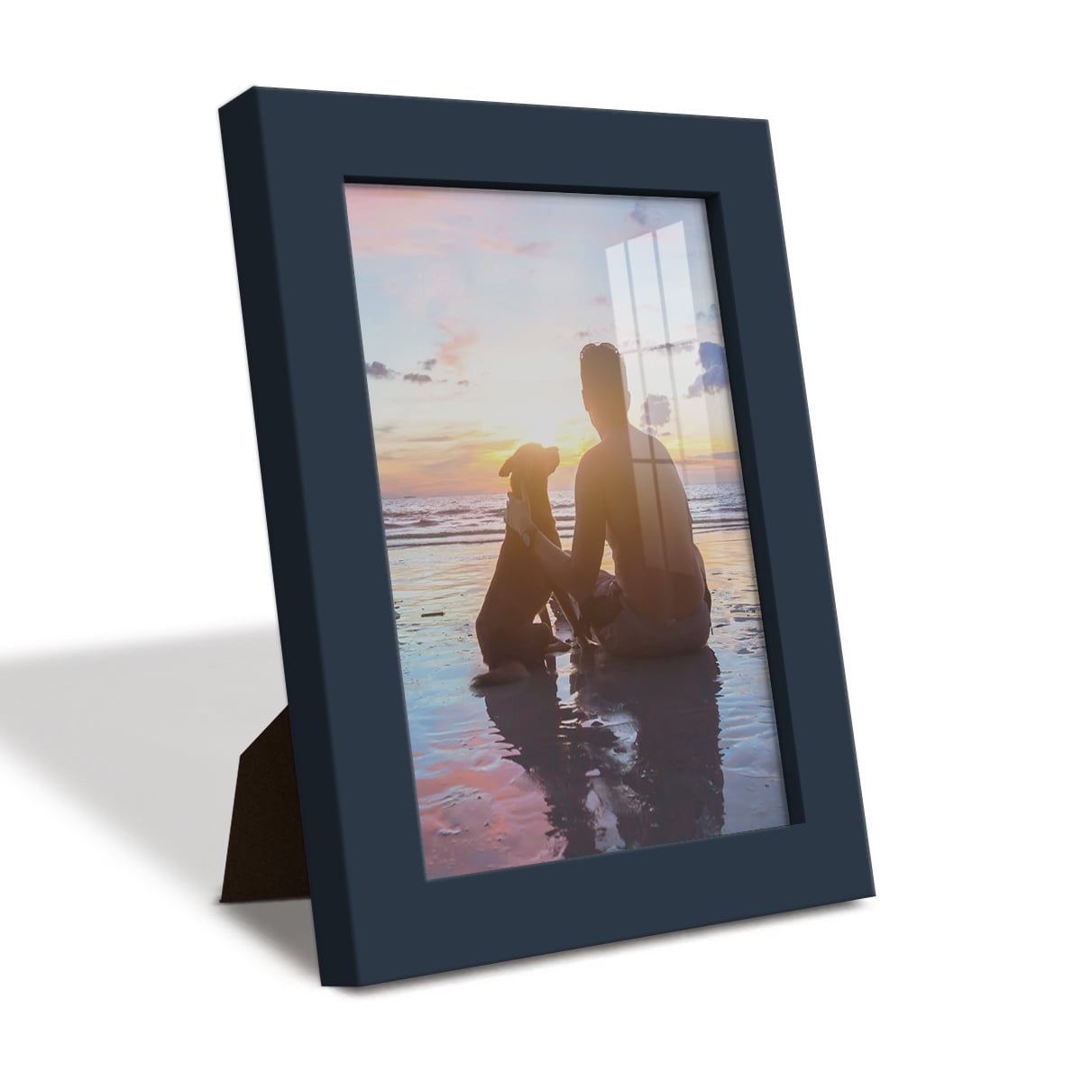 Wexford Home Modern 5" x 7" Dark Blue Picture Frame (Set of 6)