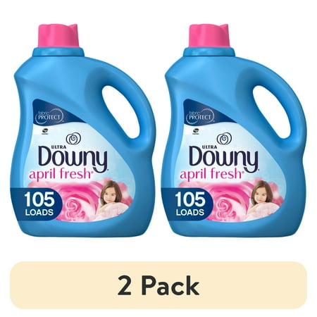 (2 pack) Downy April Fresh, 105 Loads Liquid Fabric Softener, 90 fl oz