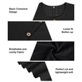 thumbnail image 3 of CASSIE LIZ Plus Size Tops 3X Summer Womens Shirts Black Crew Neck Fashion Short Sleeve Tee Loose Fit Tunics Spring Blouses Casual Pullover 3XL 22W 24W, 3 of 5