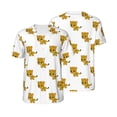 thumbnail image 6 of Rocae Leopard Print for Breathable Men's Baseball T-Shirt Fashionable Casual Baseball Jersey, Moisture-wicking Sportswear Small, 6 of 9