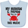 thumbnail image 3 of Inktastic Mamaw Papaw Love Me Boys or Girls Baby Bib, 3 of 4