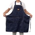 thumbnail image 2 of Delantal en stock lavable imprimible Ropa de protección laboral Ropa de trabajo Delantal de mezclilla, 2 of 3