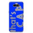 thumbnail image 1 of MUNDAZE LG Aristo 5/Phoenix 5/Risio 4 Shockproof Clear Hybrid Protective Phone Case Blue Clear Funny Text Quote That's Cap Cover, 1 of 6