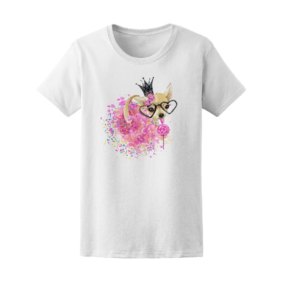 Cute Dog Watercolor Toy Terrier Tee Women's -Image by Shutterstock