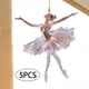 thumbnail image 5 of Adornos navideños colgantes de bailarina 2D para coche, árbol de Navidad 5 piezas, 5 of 9