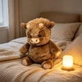 thumbnail image 4 of Highland Cow Stuffed Animal Weighted Stuffed Animal, Adorable Furry Soft Toy - Stress Relief Emotional Comfort Gift For Kids Adults, 23.7IN, 4 of 7