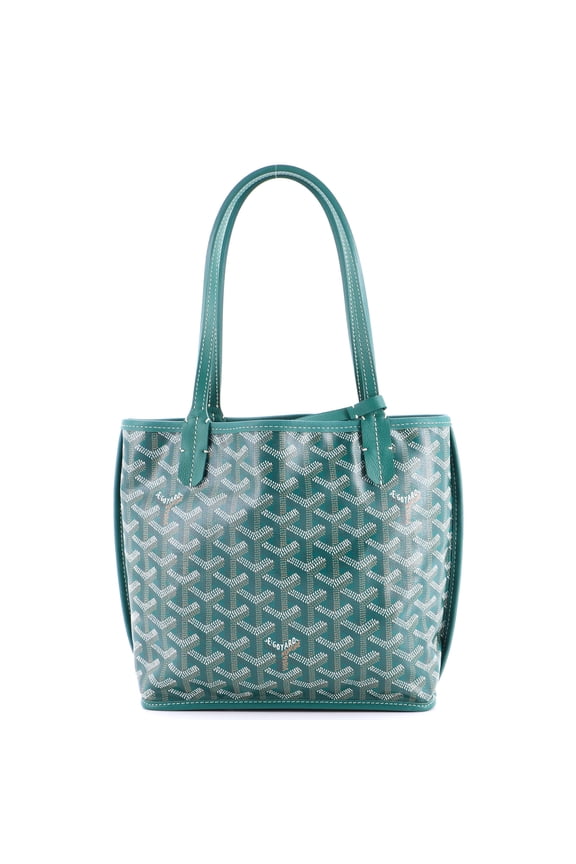 Pre-Owned Anjou Reversible Tote Coated Canvas Mini By Rebag