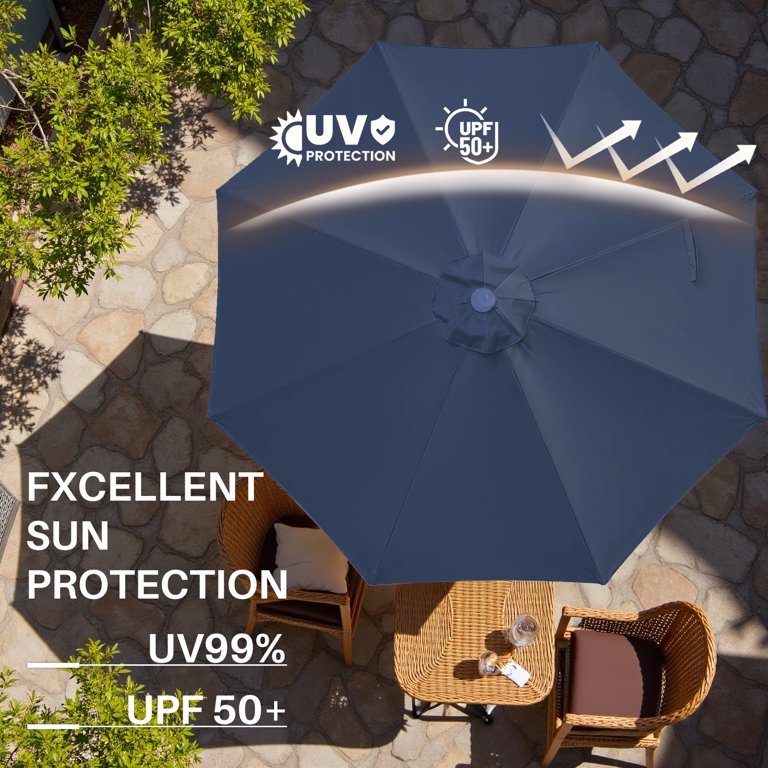 commercial patio table with umbrella Flash Furniture 35.25'' Round Sky Blue Indoor-Outdoor Steel Patio Table