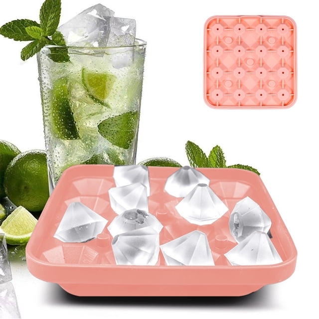 Molde de silicona para hacer bolas de hielo con 16 agujeros y embudo | De fácil liberación, apto para uso alimentario, para whisky y cócteles | Apto para lavavajillas, ideal para bares, fiestas y