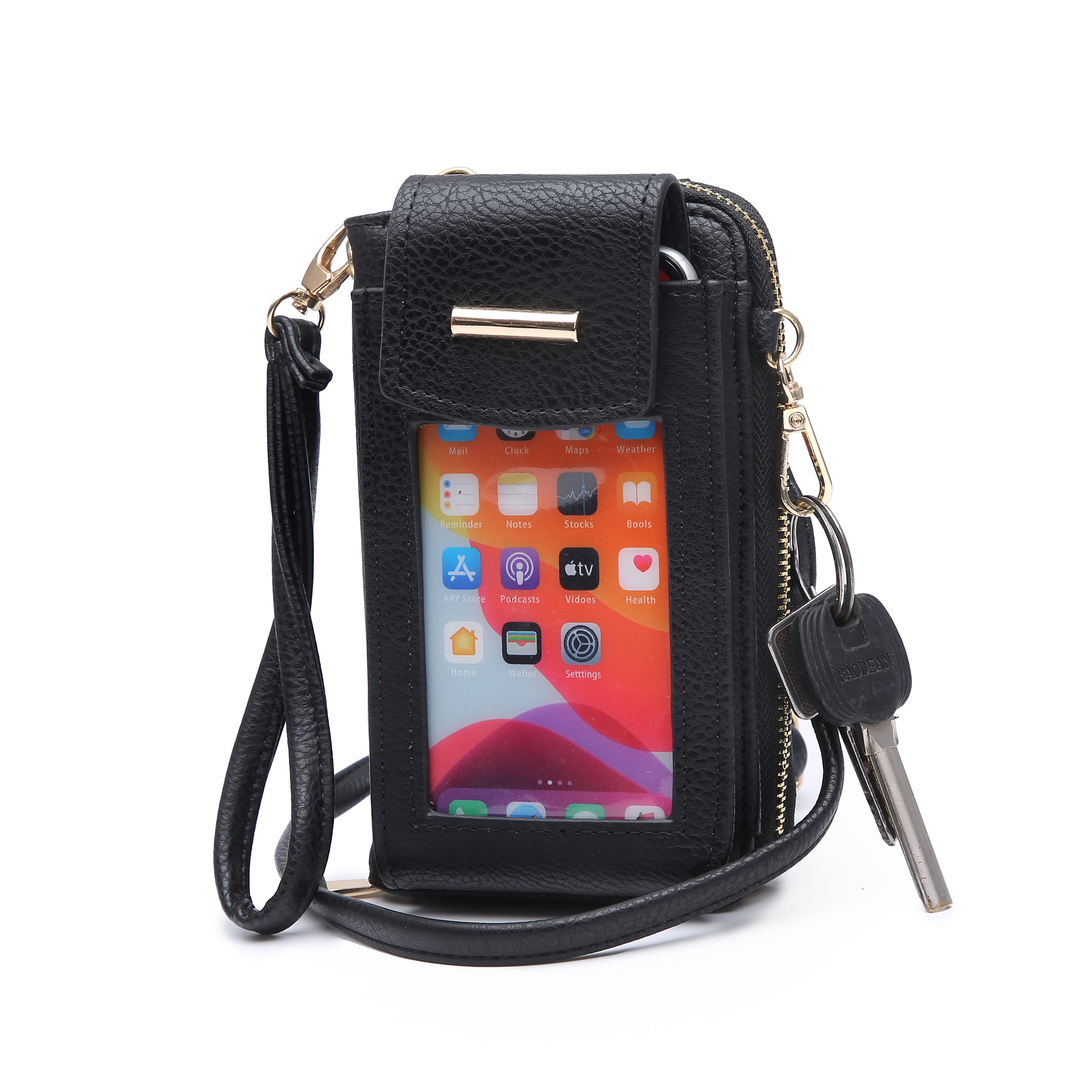 Poppy Women's Touch Screen Crossbody Cell Phone Purse Wristlet Wallet