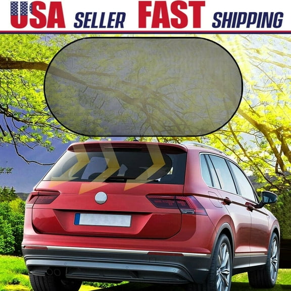 iClover UV Protection Automotive Window Shades with Suction Cups, Mesh Silver, 40" x 20"