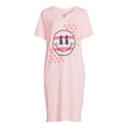 thumbnail image 4 of Way to Celebrate Women's Americana Lounger Sleepshirt, Sizes S to 3X, 4 of 4