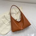 thumbnail image 4 of Bolso de hombro compuesto de empalme de PU Transpirable Viaje de compras para mujeres (marrón), 4 of 8