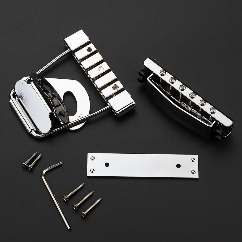CEORPER 6 String Electric Guitar Tailpiece Bridge Cover And Base Plate Guitar Part