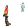 thumbnail image 6 of CoudarTitie Creative Parrot Beach Lady Statue Resin Doll Desktop Decoration Souvenir Garden Ornament for Bedroom Porch Living Room Tabletop, 6 of 8