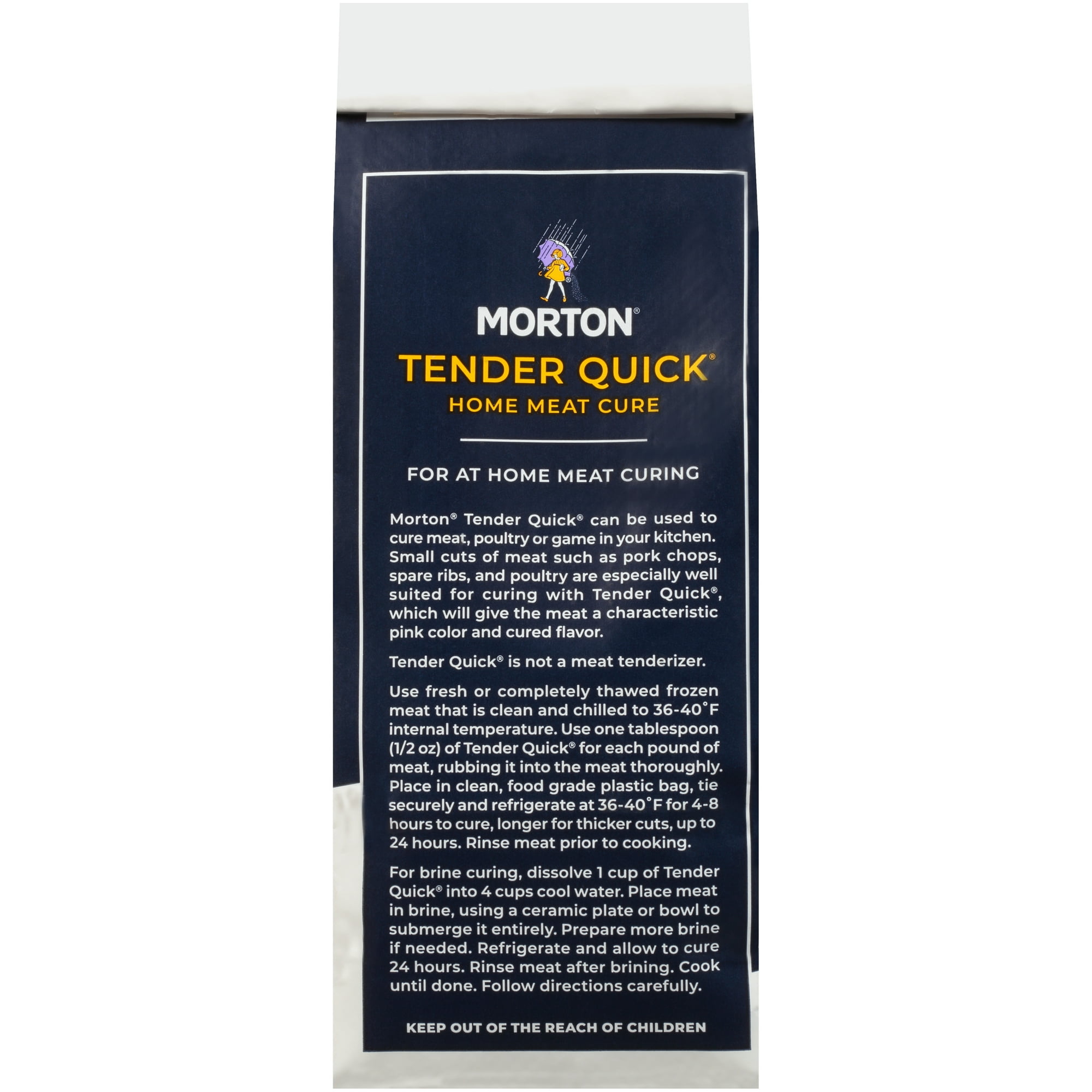 Morton Salt Tender Quick, Home Meat Cure for Meat or Poultry, 2 lb Bag
