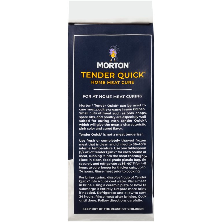 Morton Tender Quick Salt, Fast-Curing Mix for Meat, Poultry, or 