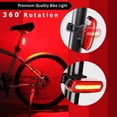 thumbnail image 1 of Luz trasera LED COB para bicicleta, lámpara de advertencia para bicicleta de carretera MTB con carga USB (rojo y blanco) Ndcxsfigh  Accesorios para bicicletas, 1 of 3