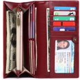 thumbnail image 2 of LAICAIW Women's Wallet Genuine Leather RFID Blocking Large Capacity Trifold Ladies Wallet, 2 of 7