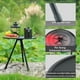 thumbnail image 5 of Mesa plegable de camping exterior Altura ajustable | Mesa de centro redonda pequeña • Sobremesa portátil de acero aleado y ABS esmerilado • Estantería de doble capa y estante ligero desmontable, 5 of 6