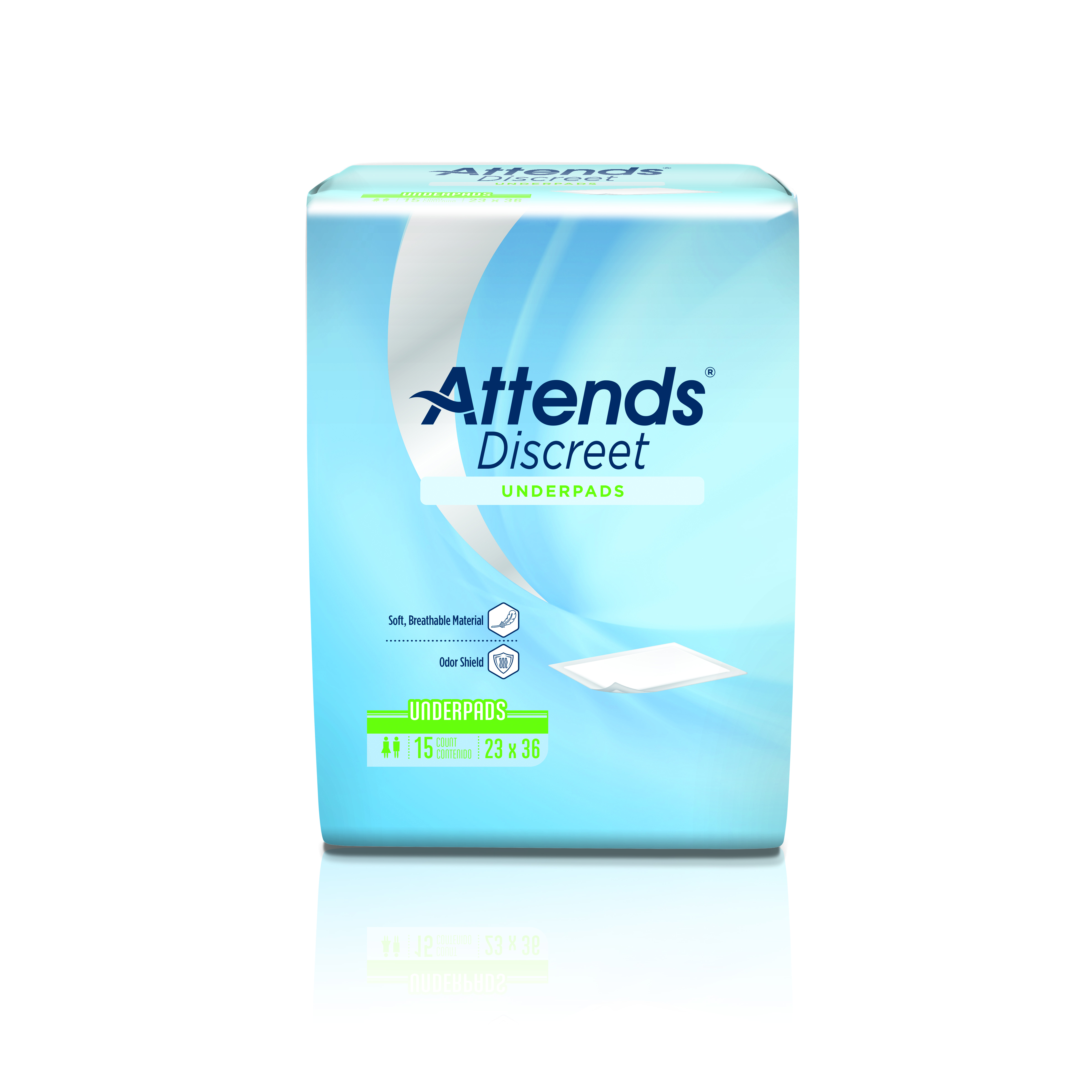 Attends Discreet Incontinence Care Underpads with OdorShield