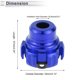 thumbnail image 4 of Protector de guardabarros de aleación de aluminio de 15.6mm para slider de marco de motocicleta, protección contra choques, 54mm 57mm, azul, 2 Pcs, 4 of 7