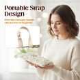 thumbnail image 4 of Floral Quilted Baby Wipe Holder - Portable Diaper Pouch for Stroller, Travel & Daily Use, 4 of 7