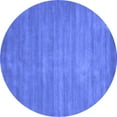 thumbnail image 1 of Ahgly Company Indoor Round Abstract Blue Contemporary Area Rugs, 8' Round, 1 of 4