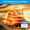 thumbnail image 5 of Midea Flexify - Fridora de aire para horno tostador de puerta francesa, 26.4 cuartos de galón, freidora de aire extragrande, combo 10 en 1, 25% más rápida de cocción y 90% menos de aceite, acero, 5 of 5