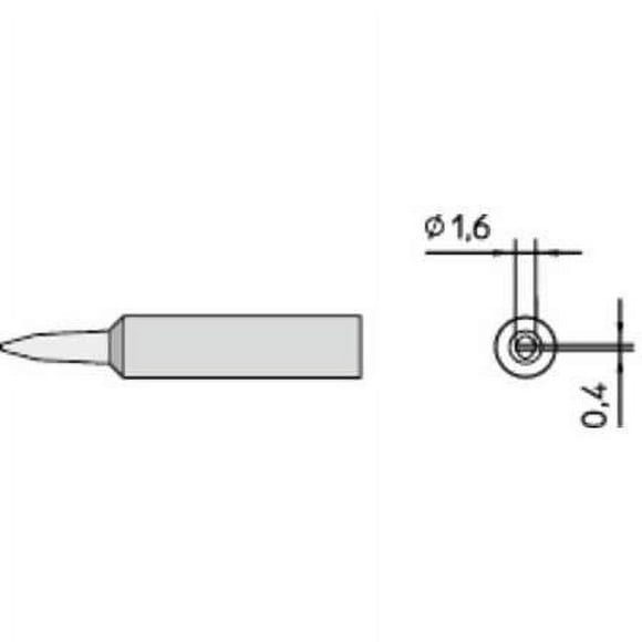 Weller 0054485199 Pointe de Soudure 1.6MM, Noir