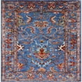thumbnail image 1 of Ahgly Company Indoor Square Mid-Century Modern Maroon Purple Oriental Area Rugs, 3' Square, 1 of 6