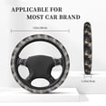 thumbnail image 4 of KLL Car Steering Wheel Cover, Universal 15 inch, Soft Elastic and Comfortable,Car Accessories Decorations Pilot Cat In Vintage Plane, 4 of 6