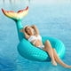 thumbnail image 2 of Piscina hinchable Jasonwell con forma de cola de sirena gigante, color verde, 2 of 8