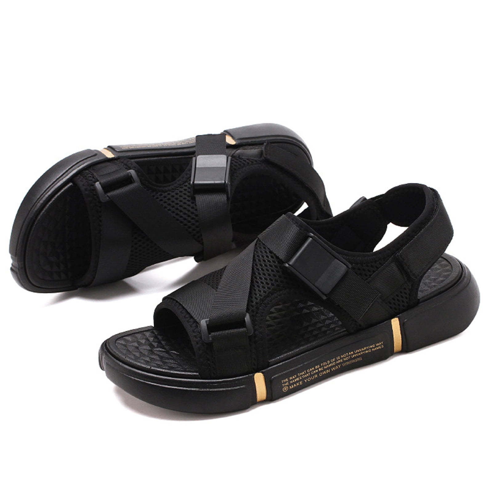 CAROOTU 2021 Men's Outdoor Comfortable And Breathable Sandals Mesh Upper Rubber Sole Lightweight Design