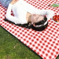 thumbnail image 4 of Portable Picnic Blanket Waterproof Outdoor 80x80 Inches, Extra Large Beach Blanket Sandproof Backing, Machine Washable Foldable Mat for Travel Camping Park Grass, 4 of 9