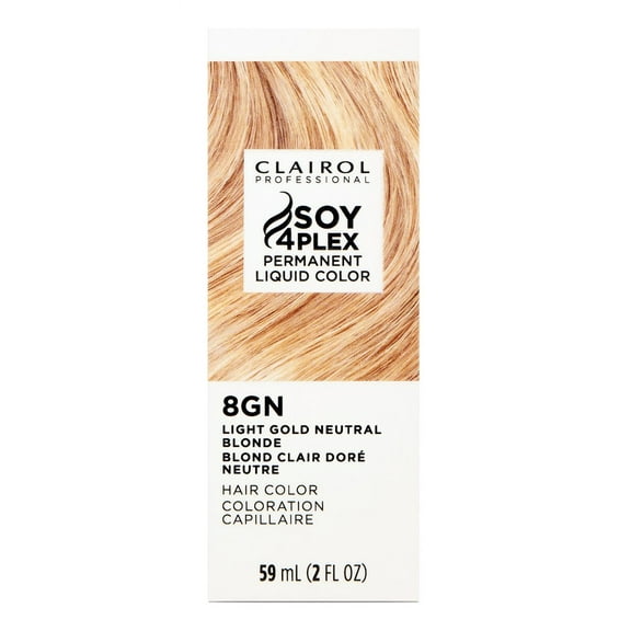 Clairol Professional Permanent 8GN/27G Light Gold Neutral Blonde 2oz (Pack of 3)