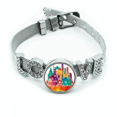 thumbnail image 1 of Catedral de Moscu patron de pintura Pulsera pulsera pulsera de cristal amor pulsera ajustable, 1 of 2