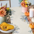 thumbnail image 4 of Thanksgiving Blue Table Runner, Autumn Thanksgiving Kitchen Dining Table Decoration for Home Party Decor 13x36 Inches, 4 of 9