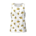 thumbnail image 4 of Easygdp Bee Men's Tank Top, Sleeveless Muscle T Shirts, Breathable, Quick-Dry, Loose for Gym, Running, Fitness - 4X-Large, 4 of 9
