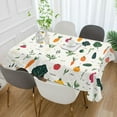 thumbnail image 2 of Yayeee Tablecloths 54" x 54" Rectangle Wrinkle Resistant Party Table Cover, Beige Vegetables Pattern, 2 of 8
