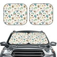 thumbnail image 2 of Naloa Travel1 2 Piece Foldable Car Sun Shades, Car Windshield Sunshade, Front Window Sunshade for Car, Truck, SUV - Medium, 2 of 7