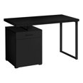 thumbnail image 1 of Monarch Specialties Computer Desk, Home Office, Laptop, Left, Right Set-up, Storage Drawers, 48"l, Work, Metal, Laminate, Black, Contemporary, Modern, 1 of 4