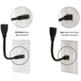 thumbnail image 2 of Buyer's Point HDMI Wall Plate [UL Listed] 6-Inch Pigtail Built-in Flexible Hi-Speed HDMI Cable with Ethernet 2-Piece Decora Single Outlet Port Insert Perfect for Home Theater Systems Pack of 100 White, 2 of 6